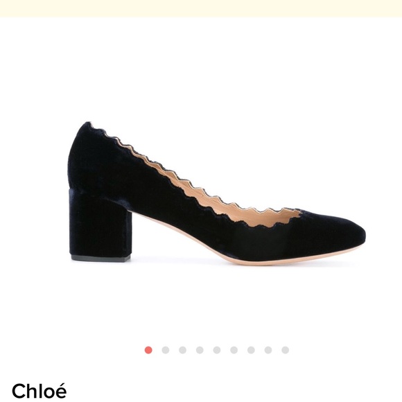 Chloe Lauren Scalloped Heels - Picture 7 of 8